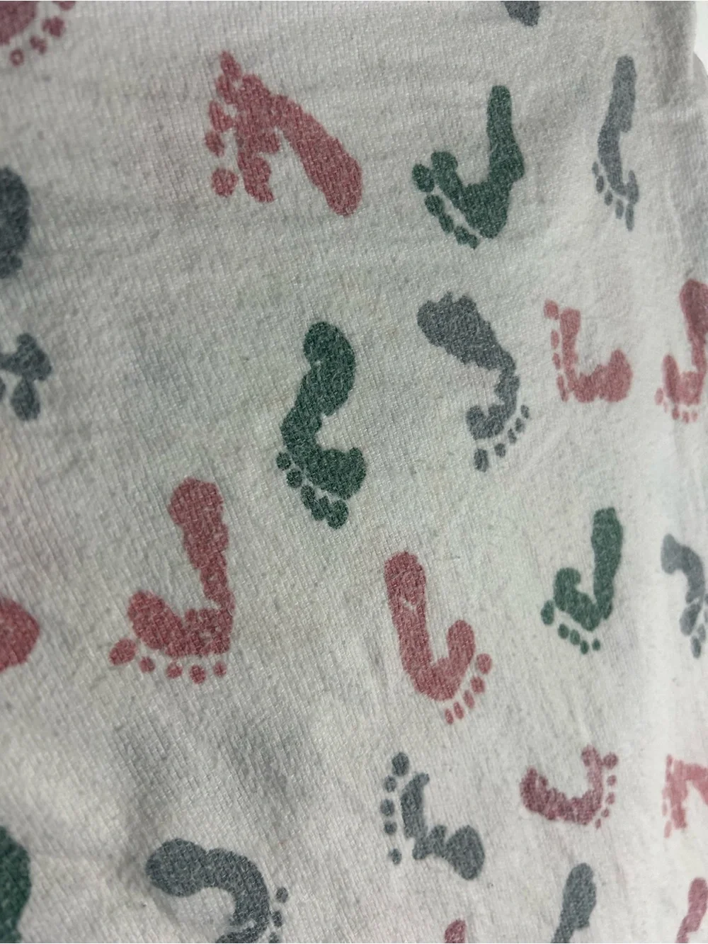 Standard Textile Footprints Hospital Baby Receiving Blanket Flannel Pink Blue